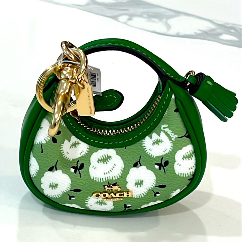 💚Cute. NWT COACH Mini Carmen Bag Charm. - Picture 10 of 16